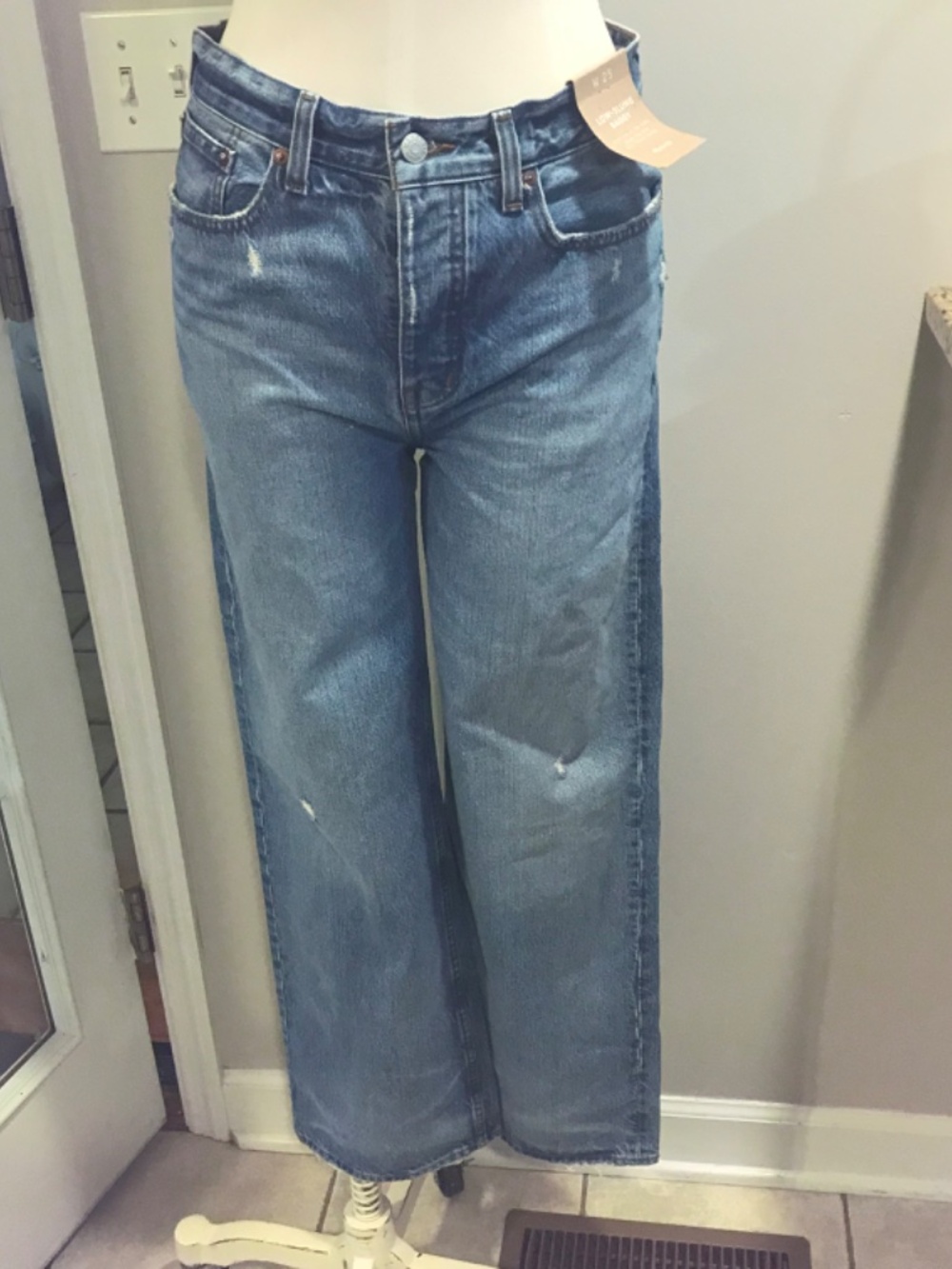 NWT Madewell low slung baggy full length inseam jeans - Picture 6 of 16